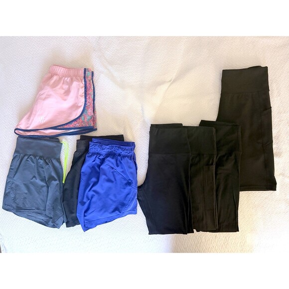 Unbranded Pants - Lot Of 8 Womens Workout Clothes including shorts and leggings Size Large